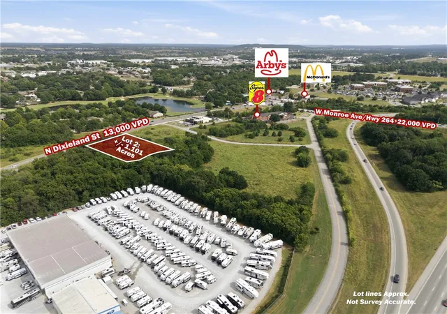 Photo 2 of Land for sale at N Dixieland Rd #2, Lowell, AR 72745 | MLS# 1297183 | Listing updated on 2026-08-28