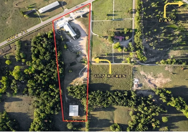 Photo 2 of Land for sale at 15651 W Highway 72, Gravette, AR 72736 | MLS# 1323026 | Listing updated on 2026-09-12