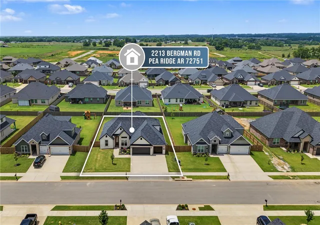 Photo 1 of Single family home for sale at 2213 Bergman Rd, Pea Ridge, AR 72751 | MLS# 1324560 | Listing updated on 2026-09-06
