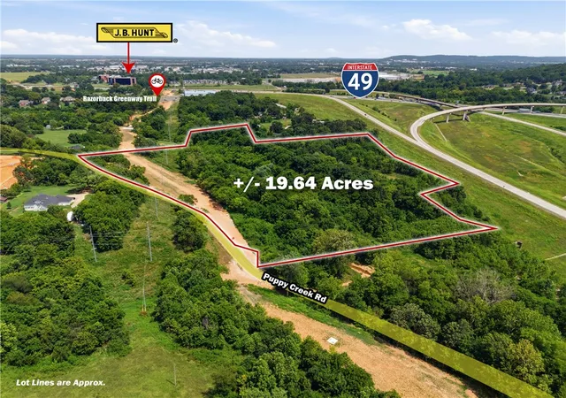 Photo 1 of Land for sale at All Lots Puppy Crk Rd, Lowell, AR 72745 | MLS# 1335948 | Listing updated on 2026-08-31