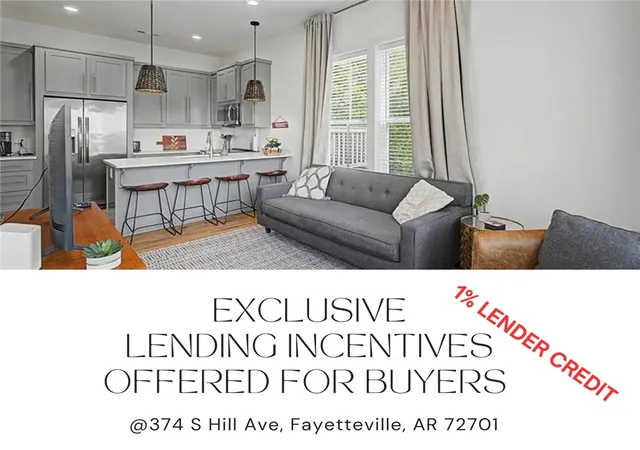 Photo 1 of Townhouse for sale at 374 S Hill Ave, Fayetteville, AR 72701 | MLS# 1342537 | Listing updated on 2026-09-20