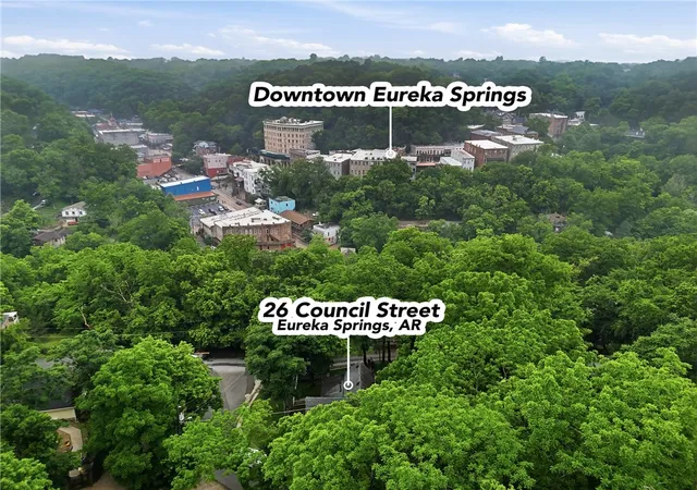 Photo 3 of Sale Pending at 26 Council St, Eureka Springs, AR 72632 | MLS# 1348441 | Listing updated on 2026-09-28