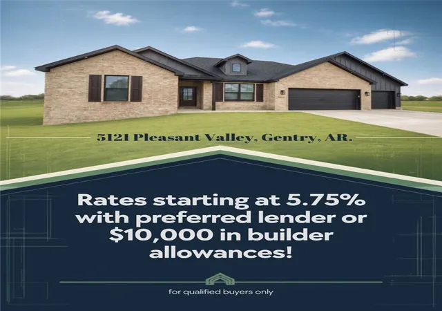 Photo 1 of Sale Pending at 5121 S Pleasant Valley, Gentry, AR 72734 | MLS# 1348356 | Listing updated on 2026-09-19