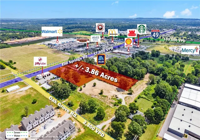 Photo 1 of Land for sale at Elm Springs Rd, Springdale, AR 72762 | MLS# 1351394 | Listing updated on 2026-08-28