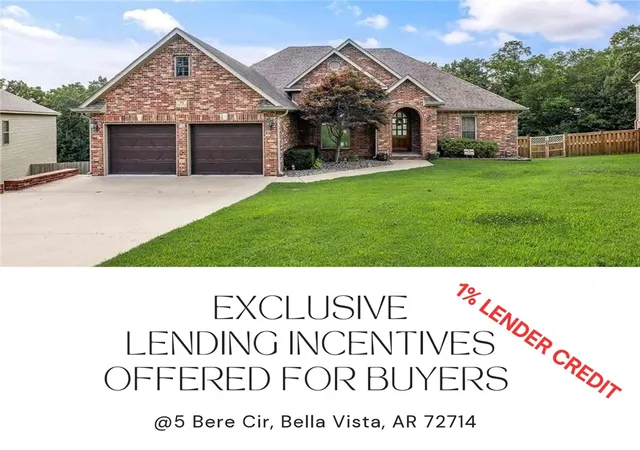Photo 1 of Single family home for sale at 5 Bere Cir, Bella Vista, AR 72714 | MLS# 1354600 | Listing updated on 2026-10-06