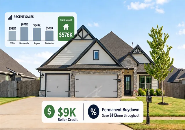 Photo 1 of Single family home for sale at 1211 Silver Maple St, Centerton, AR 72719 | MLS# 1354242 | Listing updated on 2026-09-13