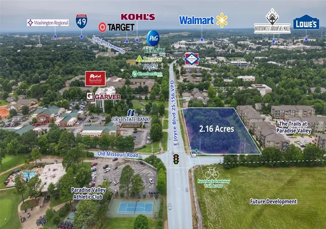 Photo 2 of Land for sale at E Joyce Blvd & N Old Missouri Rd, Fayetteville, AR 72703 | MLS# 1355157 | Listing updated on 2026-08-31
