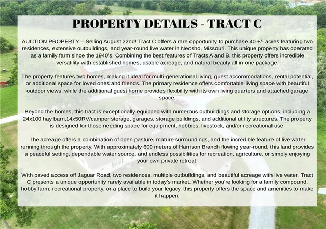 Photo 3 of Sale Pending at Tract C - 19662 Jaguar Rd, Neosho, MO 64850 | MLS# 1355697 | Listing updated on 2026-09-02