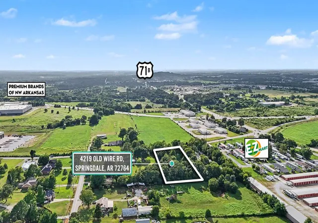 Photo 3 of Land for sale at 4219 Old Wire Rd, Springdale, AR 72764 | MLS# 1356189 | Listing updated on 2026-08-31