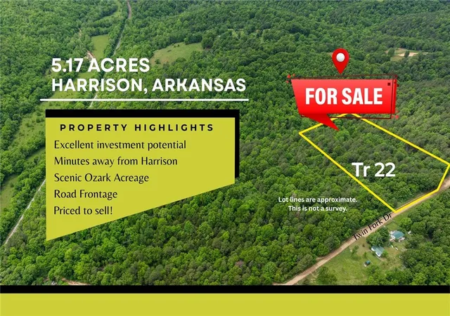 Photo 1 of Land for sale at Twin Frk Dr Tract 22, Harrison, AR 72601 | MLS# 1357743 | Listing updated on 2026-09-11
