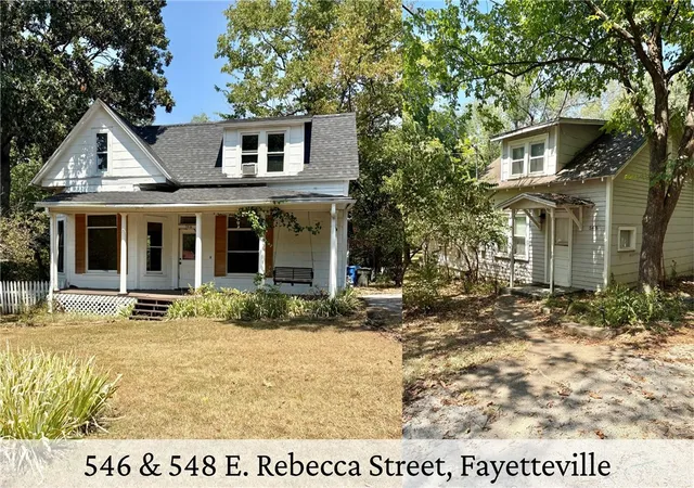 Photo 1 of Single family home for sale at 546 E & 548 Rebecca St, Fayetteville, AR 72701 | MLS# 1360450 | Listing updated on 2026-09-08