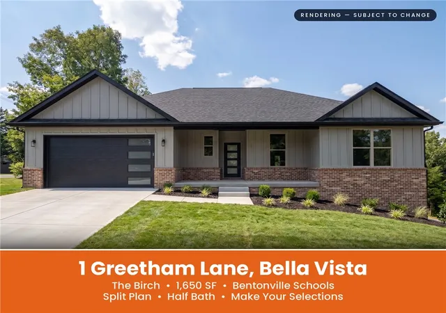 Photo 1 of Single family home for sale at 1 Greetham Ln, Bella Vista, AR 72714 | MLS# 1361329 | Listing updated on 2026-09-06