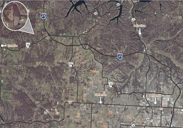 Photo 2 of Land for sale at 16453 2 Rocky Dell Rd, Gravette, AR 72736 | MLS# 1362088 | Listing updated on 2026-09-15