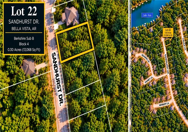 Photo 1 of Land for sale at Lot 22 Sandhurst Dr, Bella Vista, AR 72714 | MLS# 1364866 | Listing updated on 2026-10-15