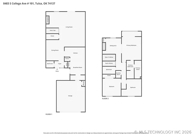 Photo 4 of Sale Pending at 8483 S College Ave #101, Tulsa, OK 74137 | MLS# 2623825 | Listing updated on 2026-08-31