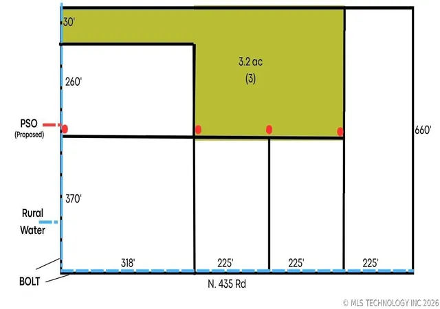 Photo 2 of Land for sale at 3 N 435 Road, Adair, OK 74330 | MLS# 2614932 | Listing updated on 2026-09-09