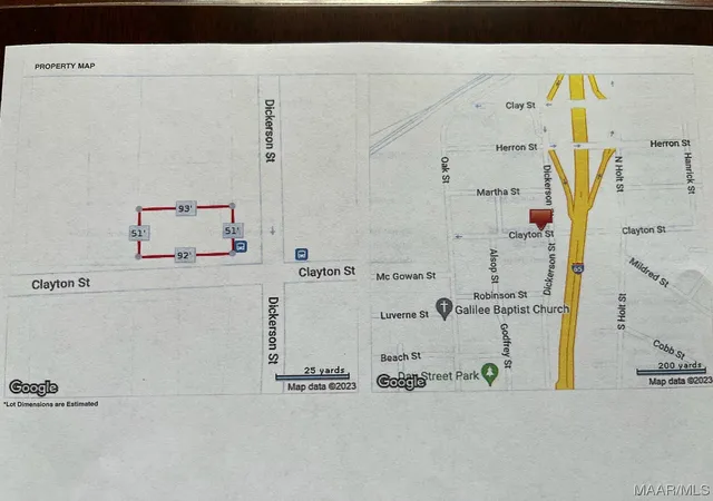 Photo 2 of Land for sale at 3 Dickerson St, Montgomery, AL 36104 | MLS# 536078 | Listing updated on 2026-09-10