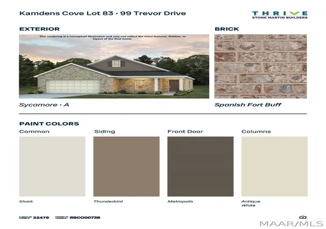 Photo 3 of Single family home for sale at 99 Trevor Dr, Millbrook, AL 36054 | MLS# 587395 | Listing updated on 2026-09-10