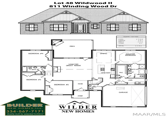 Photo 2 of Single family home for sale at 811 Winding Wood Dr, Wetumpka, AL 36093 | MLS# 587637 | Listing updated on 2026-09-09