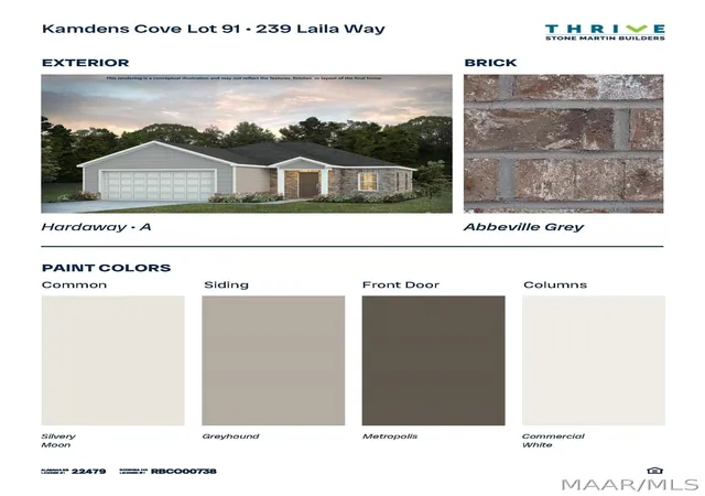 Photo 2 of Single family home for sale at 239 Laila Way, Millbrook, AL 36054 | MLS# 590173 | Listing updated on 2026-09-10