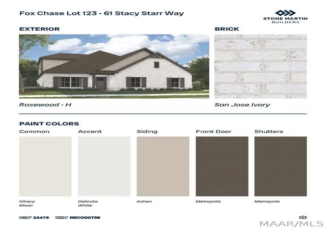 Photo 2 of Single family home for sale at 61 Stacy Starr Way, Wetumpka, AL 36093 | MLS# 590179 | Listing updated on 2026-09-10