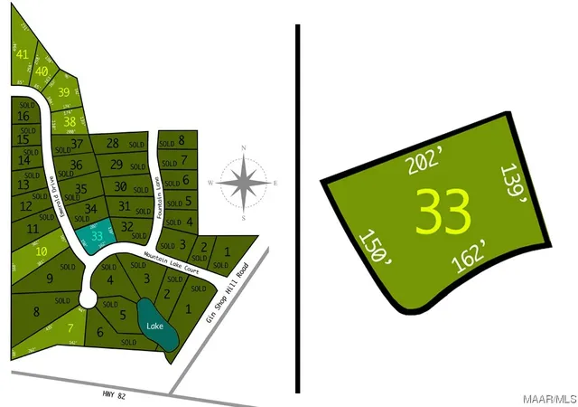 Photo 1 of Land for sale at 810 Mountain Lake Ct #LOT 33, Prattville, AL 36067 | MLS# 452715 | Listing updated on 2026-09-05