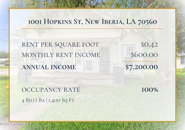 Listing Photo 4 - Condo for sale in building located at 1001 S Hopkins St, New Iberia, LA 70560