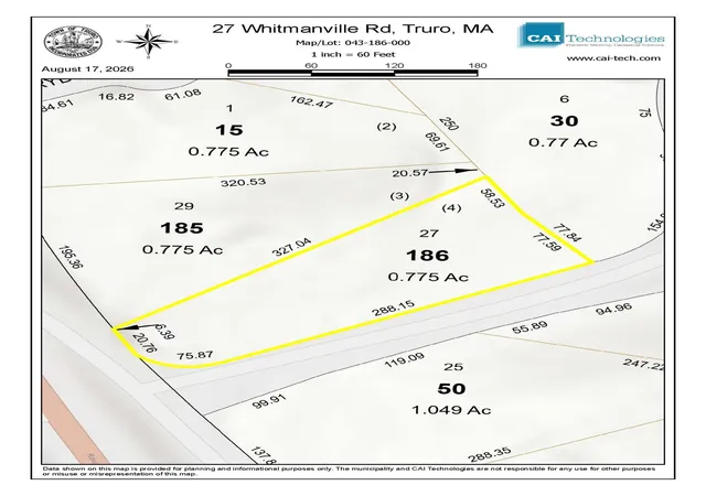 Photo 2 of Land for sale at 27 Whitmanville Rd, Truro, MA 02666 | MLS# 22604719 | Listing updated on 2026-09-17