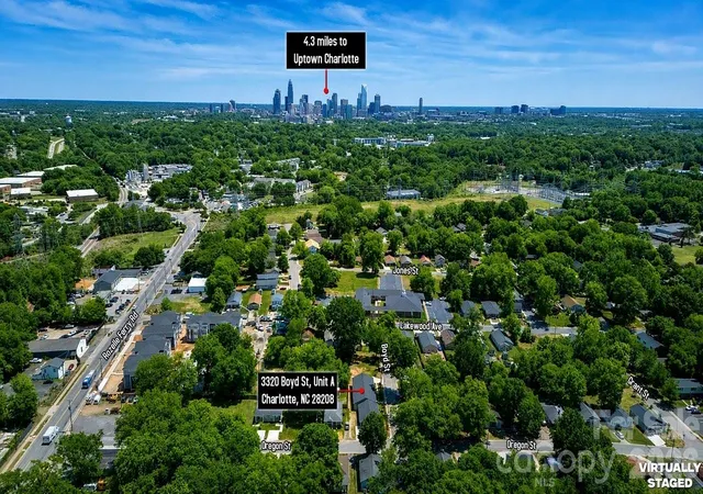 Photo 2 of Townhouse for sale at 3320 Boyd St #A, Charlotte, NC 28208 | MLS# 4420318 | Listing updated on 2026-09-02