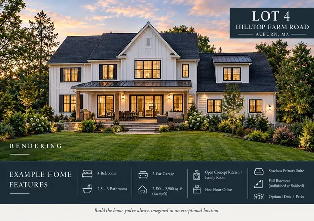 Photo 3 of Land for sale at Lot 4 Hilltop Farm Rd, Auburn, MA 01501 | MLS# 73587950 | Listing updated on 2026-10-11