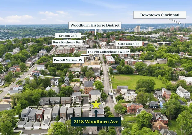 Photo 2 of Townhouse for sale at 3118 Woodburn Ave, Cincinnati, OH 45207 | MLS# 1893157 | Listing updated on 2026-09-18