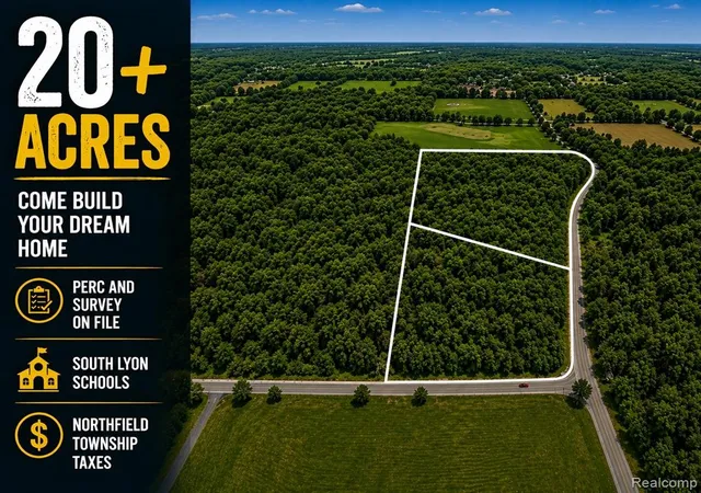Photo 1 of Land for sale at Lots A & B Nollar Rd, South Lyon, MI 48178 | MLS# 61026749 | Listing updated on 2026-09-02