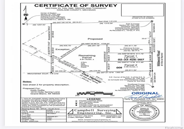 Photo 2 of Land for sale at Vl Wildwood 29 Wildwood Rd, Davisburg, MI 48350 | MLS# 61036982 | Listing updated on 2026-10-08