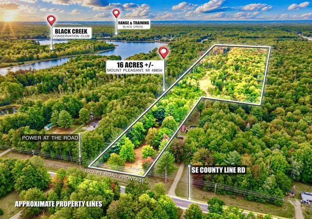Photo 1 of Land for sale at 00000 Se County Line Rd, Mount Pleasant, MI 48858 | MLS# 70552941 | Listing updated on 2026-10-28