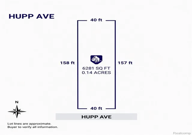 Photo 1 of Land for sale at 11455 Hupp Ave, Warren, MI 48089 | MLS# 61027784 | Listing updated on 2026-09-25