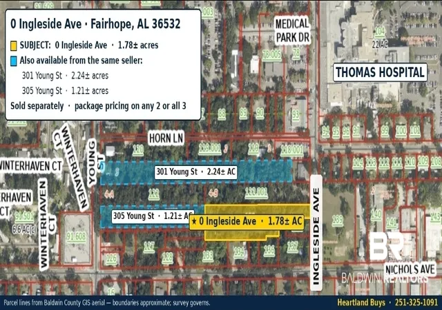 Photo 2 of Land for sale at 305 Young St, Fairhope, AL 36532 | MLS# 410560 | Listing updated on 2026-09-11