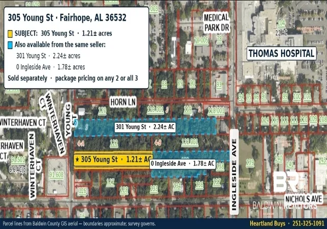 Photo 2 of Land for sale at 301 Young St, Fairhope, AL 36532 | MLS# 410557 | Listing updated on 2026-09-11