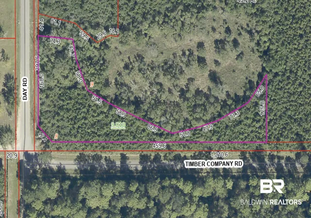 Photo 3 of Land for sale at 0 Day Rd, Robertsdale, AL 36567 | MLS# 410205 | Listing updated on 2026-09-15