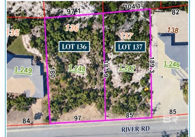 Land for sale at 0 - Lot 137 River Rd, Orange Beach, AL 36561 | MLS# 411532