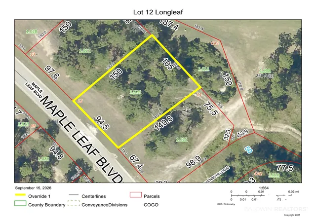 Photo 3 of Land for sale at 0 Maple Leaf Blvd #Lot 12, Spanish Fort, AL 36527 | MLS# 409557 | Listing updated on 2026-09-17