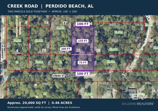 Photo 1 of Land for sale at 0 Creek St, Perdido Beach, AL 36530 | MLS# 412046 | Listing updated on 2026-10-27