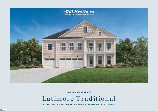 Photo 3 of Single family home for sale at 200 Dapple Ln #Lot 4 Latimore Traditional, Simpsonville, SC 29681 | MLS# 1590568 | Listing updated on 2026-10-06