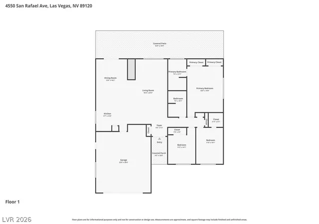 Photo 1 of Single family home for sale at 4550 San Rafael Ave, Las Vegas, NV 89120 | MLS# 2761717 | Listing updated on 2026-10-07