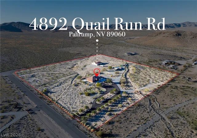 Photo 3 of Single family home for sale at 4892 Quail Run Rd, Pahrump, NV 89060 | MLS# 2779103 | Listing updated on 2026-09-12