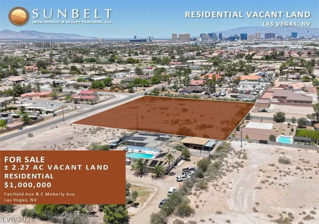 Photo 1 of Land for sale at Fairfield Ave, Las Vegas, NV 89123 | MLS# 2786725 | Listing updated on 2026-09-17