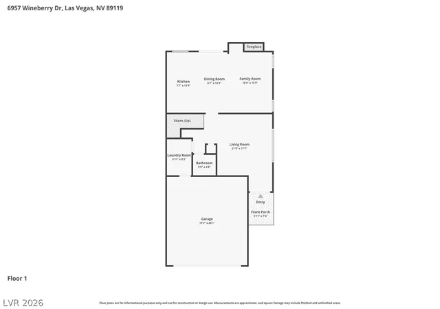 Photo 2 of Single family home for sale at 6957 Wineberry Dr, Las Vegas, NV 89119 | MLS# 2792776 | Listing updated on 2026-09-08
