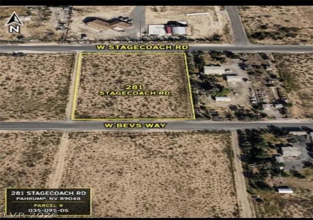 Photo 2 of Land for sale at 281 W Stagecoach Rd, Pahrump, NV 89060 | MLS# 2798964 | Listing updated on 2026-09-16