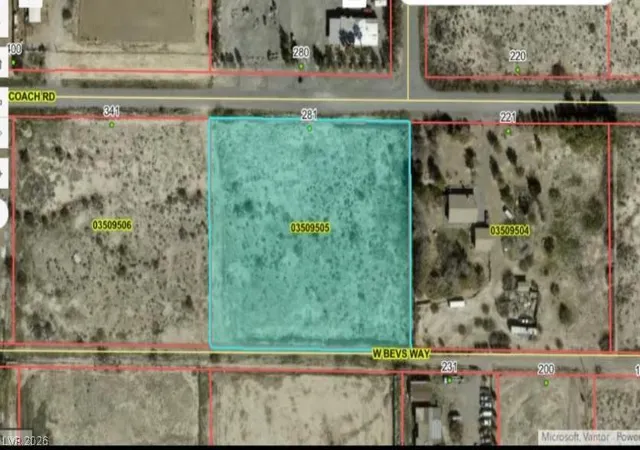 Photo 3 of Land for sale at 281 W Stagecoach Rd, Pahrump, NV 89060 | MLS# 2798964 | Listing updated on 2026-09-16
