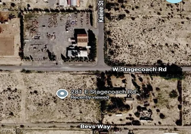 Photo 4 of Land for sale at 281 W Stagecoach Rd, Pahrump, NV 89060 | MLS# 2798964 | Listing updated on 2026-09-16