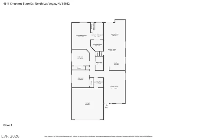 Photo 2 of Single family home for sale at 4611 Chestnut Blaze Dr, North Las Vegas, NV 89032 | MLS# 2800396 | Listing updated on 2026-09-08